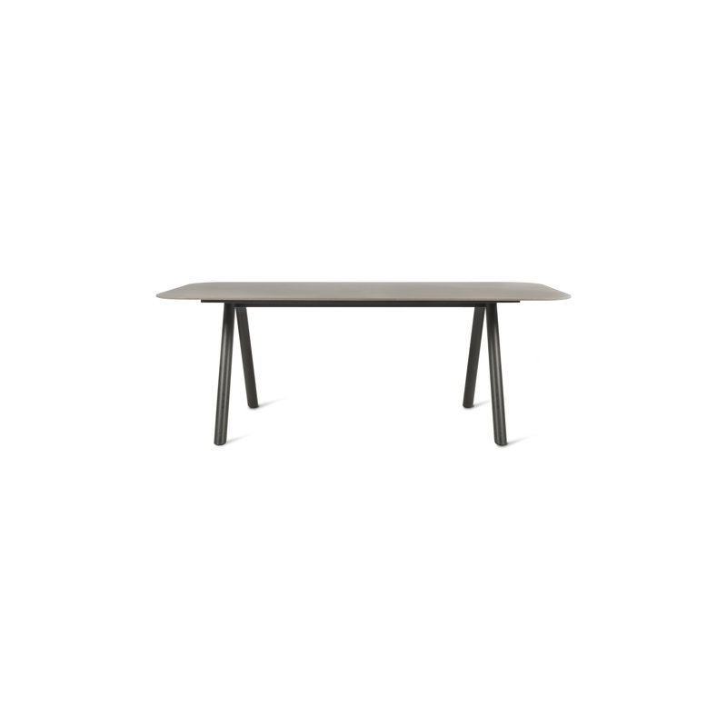 Kodo Outdoor Dining Table, Flint, Fossil Gray, 30'' H x 83'' W x 39'' D
