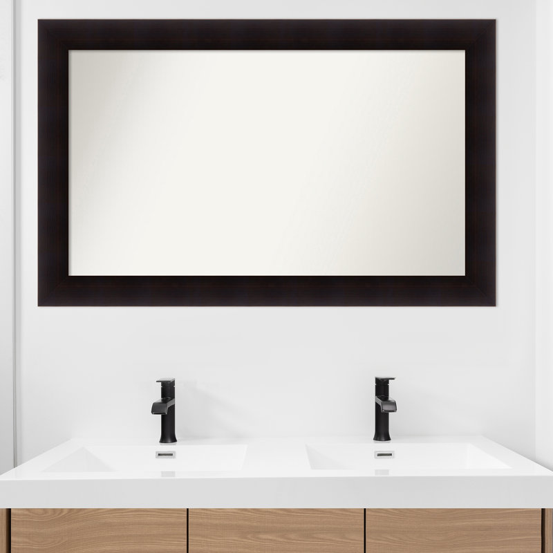 Miroir mural Jillissa, Rectangle, Noir, 28,75 po x 45,75 po