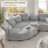 Osvaldas 122'' 11 - Piece Upholstered Sectional With Storage-1848991440