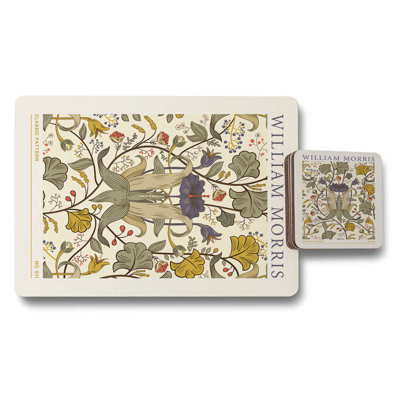 William Morris Placemats And Coasters Wood Pattern Limited
