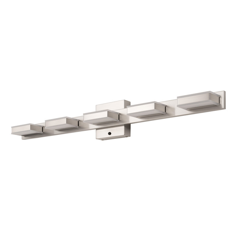 Charnessa Dimmable LED Vanity Light 3000K/4000K/5000K CCT Adjustable, 5, Brushed Nickel