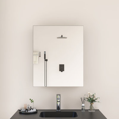 Rectangular Medicine Cabinet With Mirror