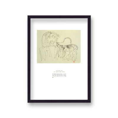 John Lennon Personal Sketch Collection 7 The Ballad Of John And Yoko by Vouvart - Single Picture Frame Print