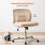 Chaise de bureau Weyri 25,4"W Criss Cross, sans accoudoirs, à jambes croisées-2102224896