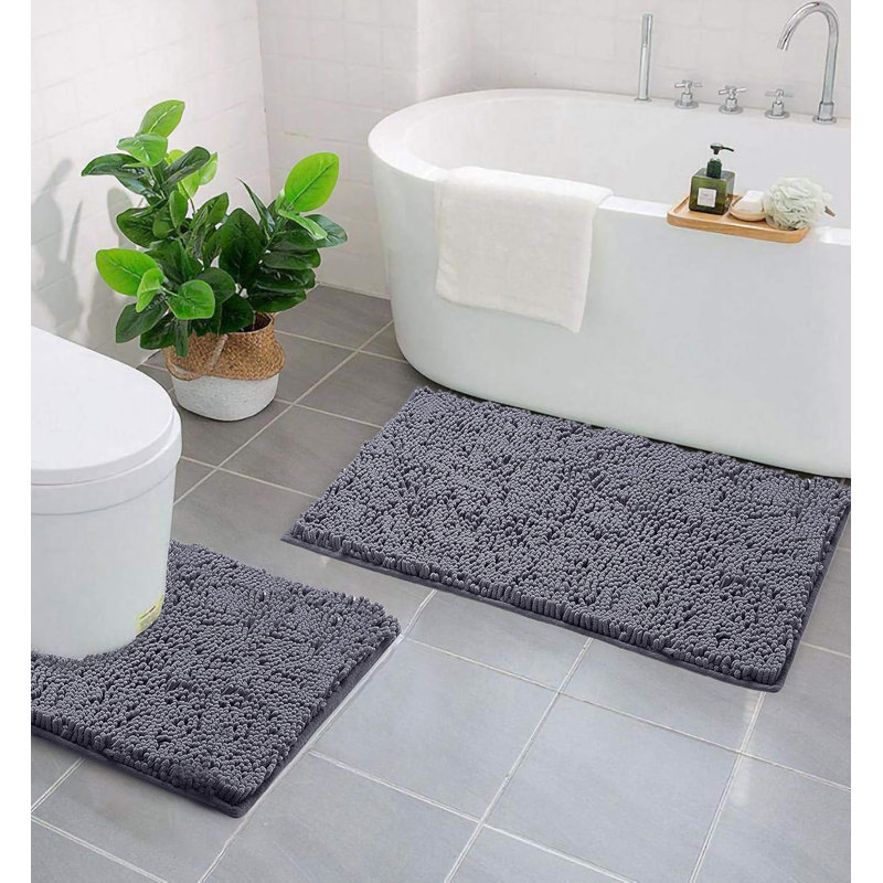 Bath Rug, Grey