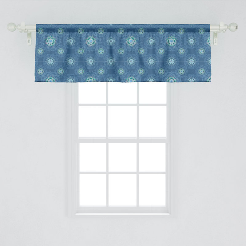 Ensemble de 2 cantonnières bleues Ambesonne, L 54 po x L 18 po