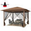 Auvent escamotable 11,5 X 11,5 pi avec filet grillagé, évent, 4 portes-123628698