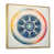 Toile avec cadre flottant or