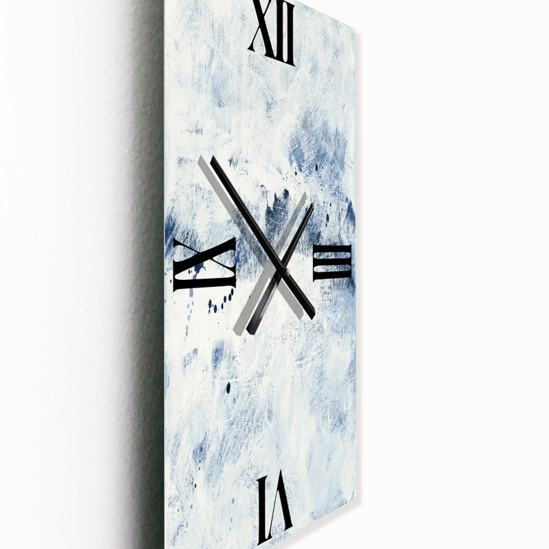 Horloge murale bleue Wipe Out, Grand