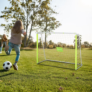 Filet de but de soccer 6 pi x 4 pi avec structure en métal, assemblage facile