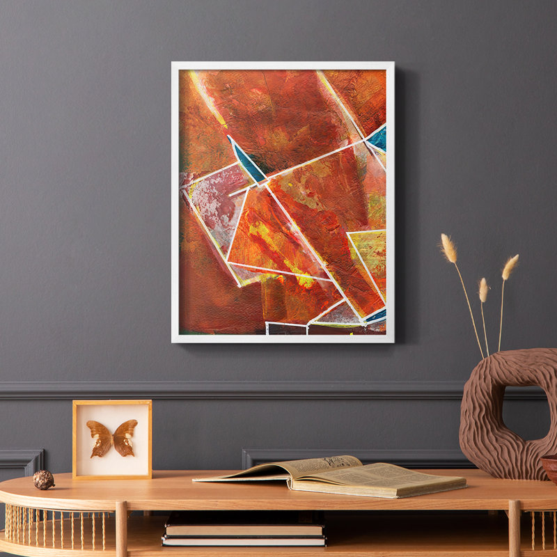 Primaire II - reproduction encadrée - bois massif, Blanc, H 28 po x l 22 po