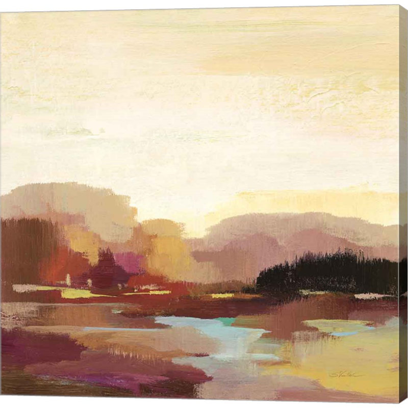 «Maroon Landscape» par Silvia Vassileva, art mural sur toile