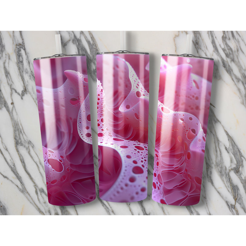 Choose Handmade Tumblers 591ml Vacuum Insulated Stainless Steel (18/8) Travel Tumbler with Straw
