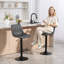 Kait Swivel Upholstered Adjustable Height Counter Stool with Metal Frame-1398421215