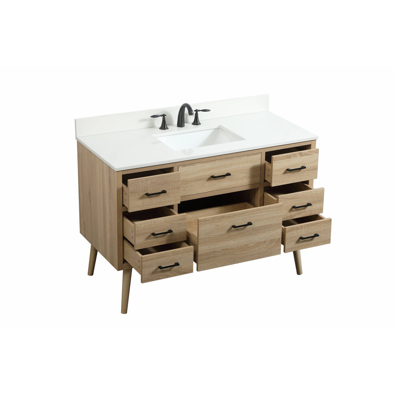 Steinfeldt 48' Single Bathroom Vanity Set, Bois de manguier