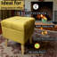 Bourquin 33Cm Velvet Square Footstool-1052378199