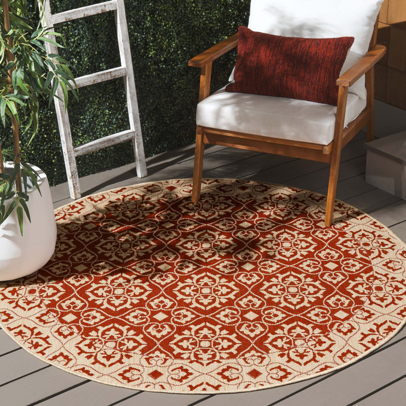 Tapis d'intérieur / extérieur Lynn Performance, Rond 5 pi 3 po