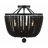 Conway 4 - Light Unique Empire Chandelier with Beaded Accents-336608187