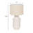 Stoneware Table Lamp with Linen Shade