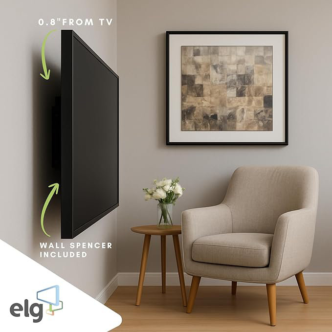 Support mural universel fixe ELG UNI88 pour téléviseur de 14 à 100 pouces avec VESA 75x75mm Max