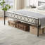 Modern Metal Platform Bed Frame with Headboard & Footboard-1107502190-1114764083