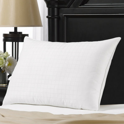Boden Cotton Windowpane Pillow, Firm Density