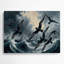 Oiseaux Sooty Shearwater, art mural en métal bleu-1476051310