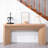 62" Modern Rustic Console Table – Solid-Look Engineered Wood Entryway Table
