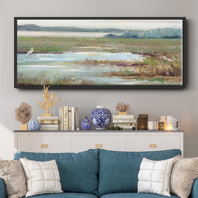 " Early Morning Magic ", Black, 20" H x 50" W x 1.5" D
