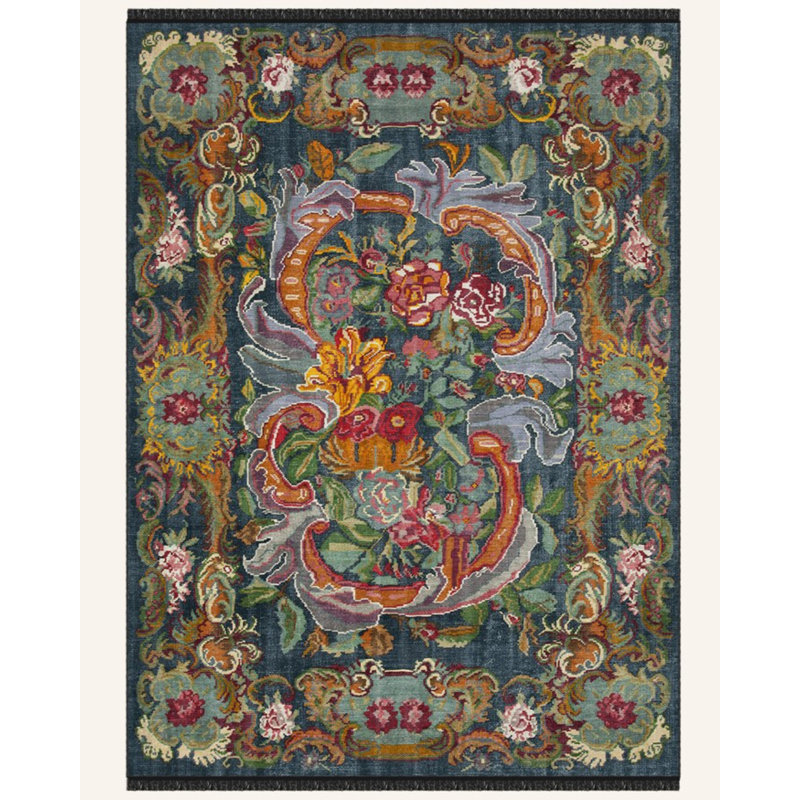 Tapis en coton Subir, Tapis de couloir 2 pi 8 po x 9 pi 11 po