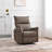 PU Rocking Recliner Chair,360° Swivel Nursery Rocking Chair,Glider Chair,Modern Small Rocking Swivel Recliner Chair For Bedroom,Living Room Chair Home Theater Seating,Side Pocket(Brown+360° Swivel)