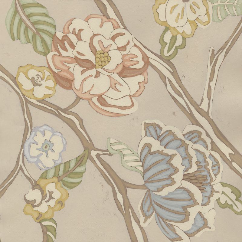 Organza Chintz I by Chariklia Zarris - Wrapped Canvas Art Prints, 76cm H x 76cm W x 3.8cm D