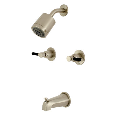 Kingston Brass Kaiser Double-Handle Tub and Shower Faucet