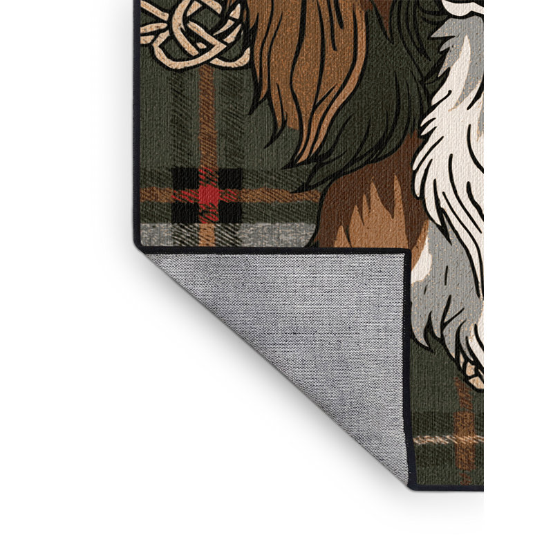  Tapis lavable pour chien écossais Deerhound, Rectangle 6 pi x 9 pi