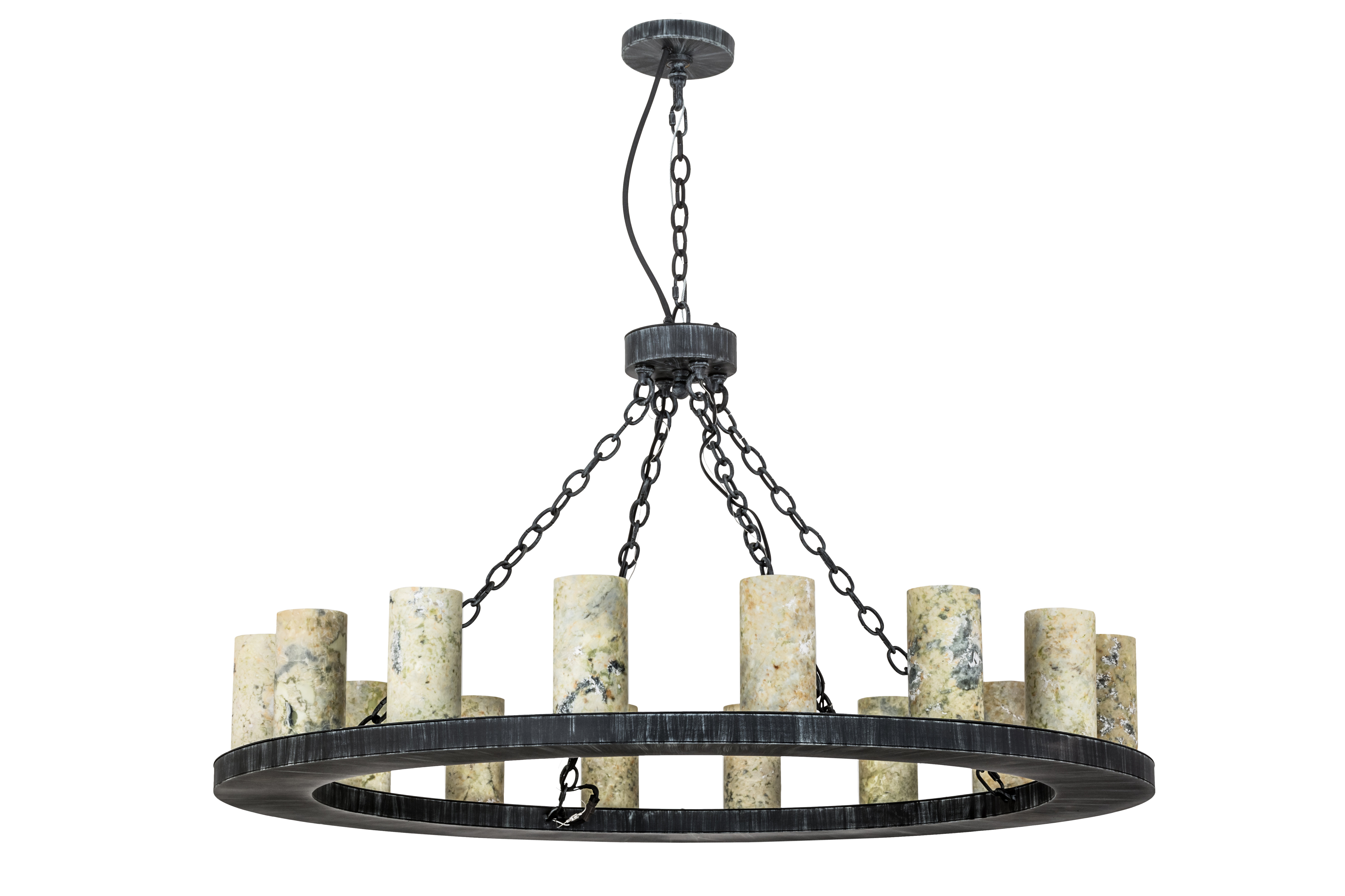 17 Stories 16 - Light Shaded Wagon Wheel Chandelier | Wayfair