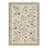 Verona Floral Machine Washable Green / Beige Indoor Area Rug with Non-Slip Backing-128992226