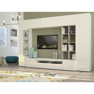 bookcase and tv wall unit