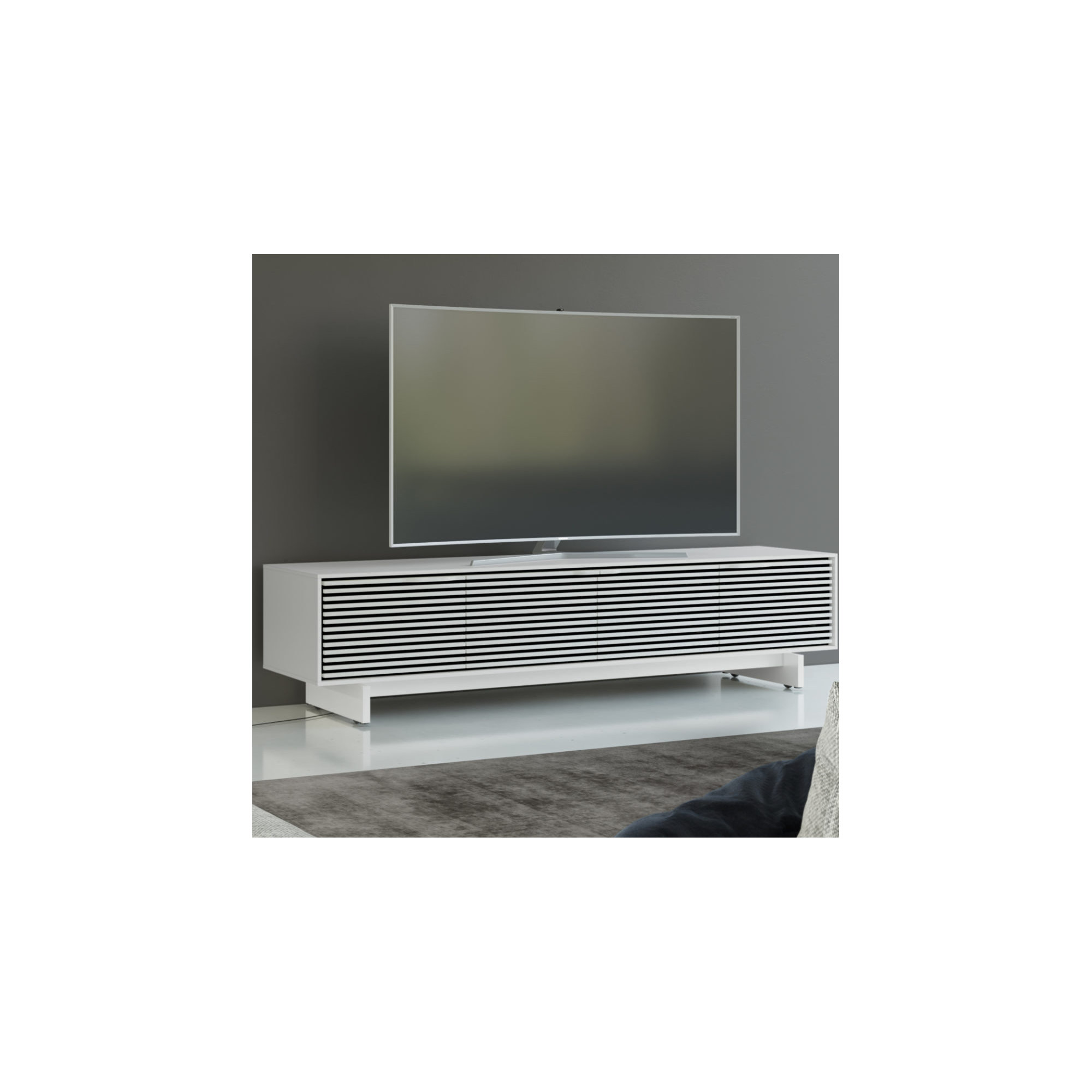 Align 81'' Media Console, Satin White, 19"H x 81"W x 18"D