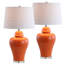 Lampe de table DEL en céramique 27 po Cacho-382992464