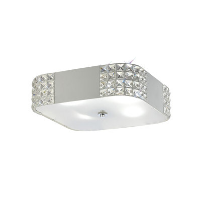 Vanburen Crystal & Glass Flush Mount