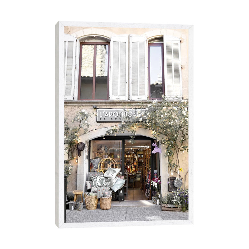 The Provence Shop 1 Piece Wall Art on Canvas, 101.6 cm H x 66.04 cm W, White Framed