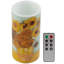Bougie sans flamme avec tournesols Van Gogh-1113650104