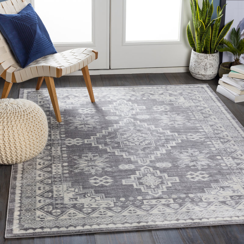 Tapis rayé Herrod, Rectangle 6 pi 7 po x 9 pi
