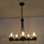 Lustre en roue de chariot moderne à 5 lumières Twanisha