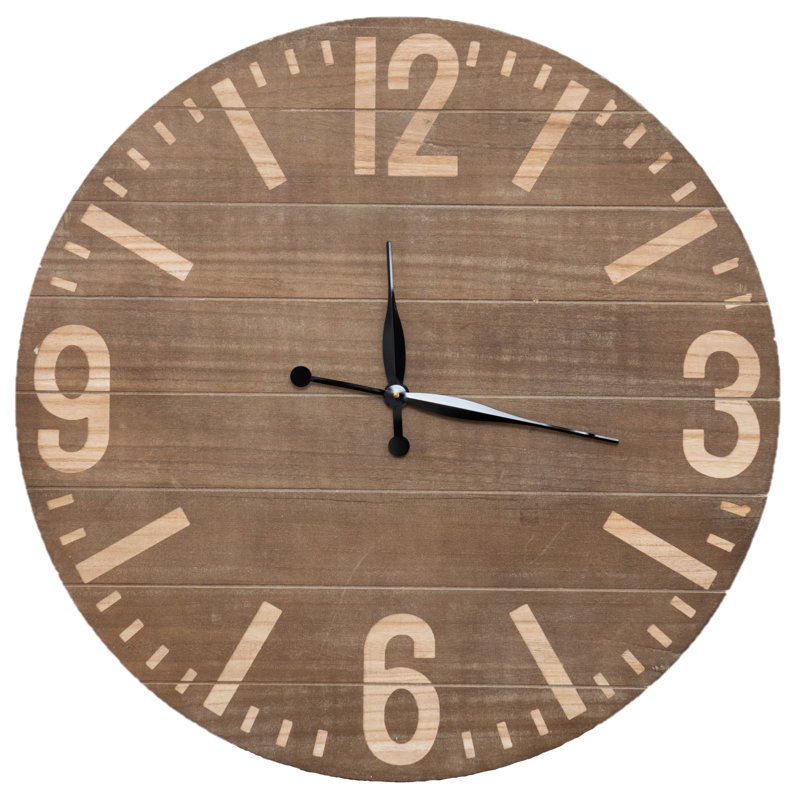 Henkel Manufactured Wood Wall Clock