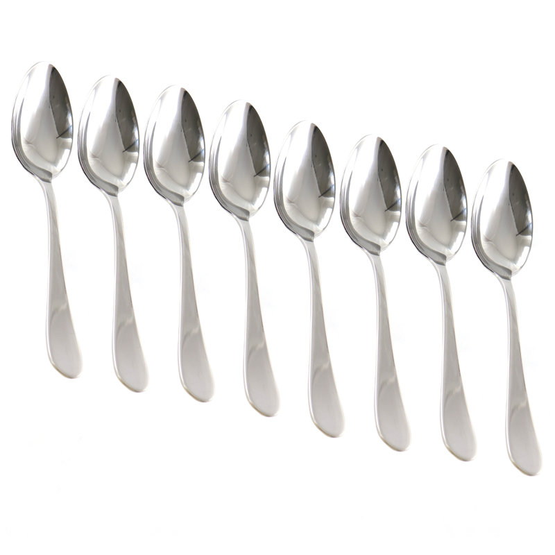 8 Piece Stainless Steel Teaspoon Set