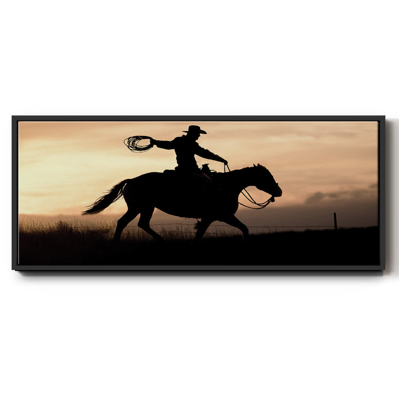 «Rope and Ride I», toile encadrée, H 20 po x l 50 po