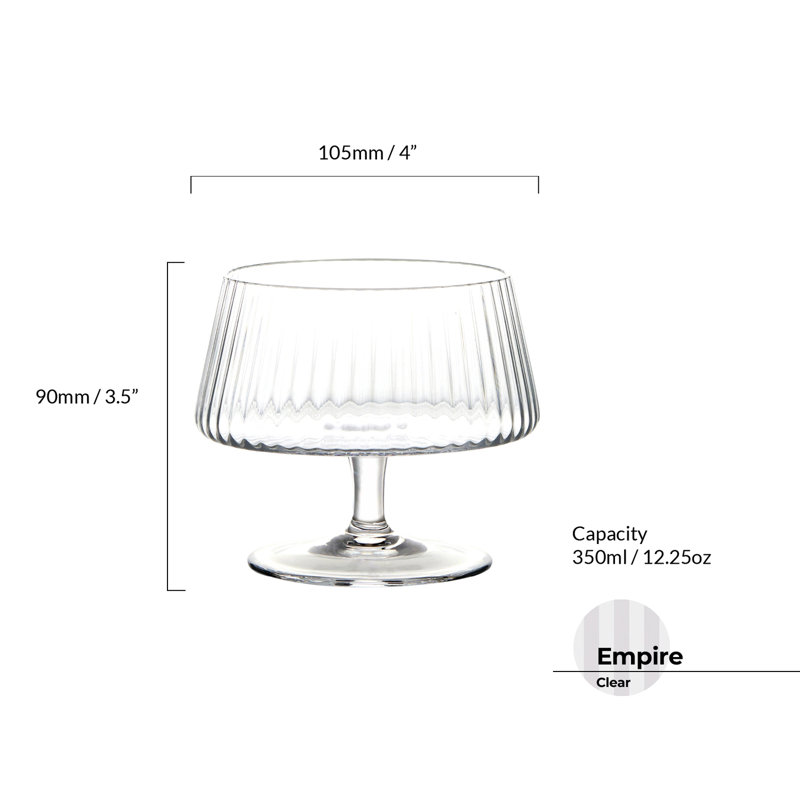 Anton Studio Designs Empire Glass Serving Bowl