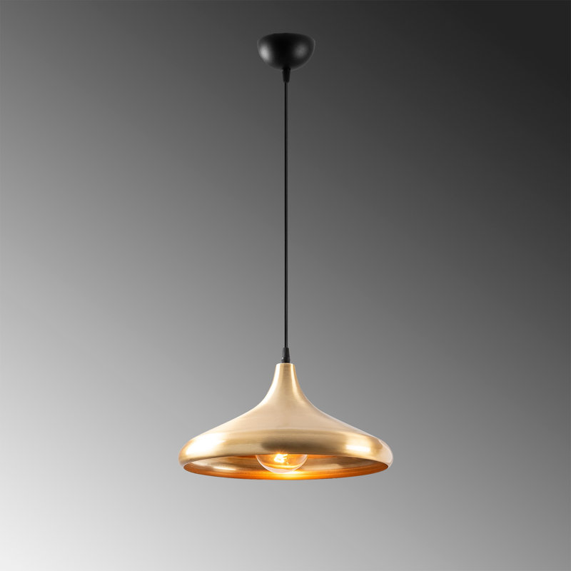 Luminaire suspendu conique à 1 lumière Poar