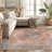 Valora Rust Medallion Pattern Machine Washable Flatweave Rug With Non-Slip Backing-1395163641